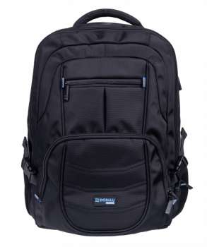 Batoh Donau Travel Amsterdam – 17", 35 l, USB + kabel USB-C, černý