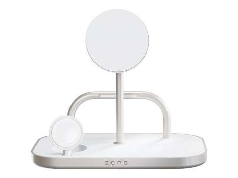 Stojan pro bezdrátové napájení Zens 4-1 Wireless Charger 60W USB-C - bílý