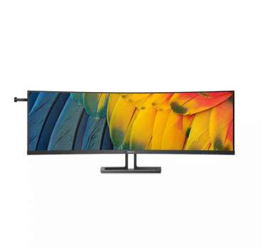 Počítačový monitor Philips 45B1U6900C – 44,5", VA, 5120×1440, 75 Hz, zakřivený, reproduktory, černý