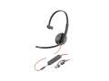 Náhlavní souprava HP Poly Blackwire 3215 – USB-C, 3,5 mm jack, mono, černá