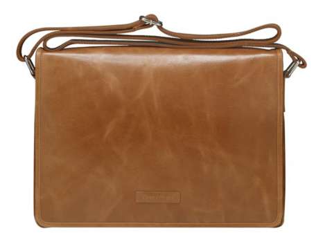 Brašna na notebook dbramante1928 Marselisborg 2. generace – 14", kožená, Golden Tan, zlato-hnědá