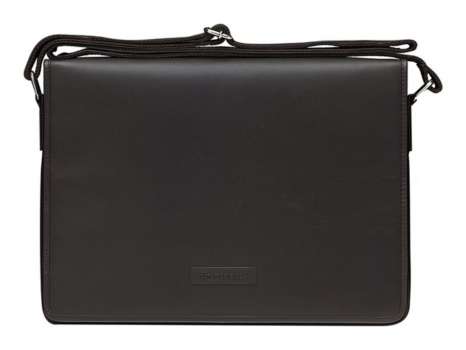 Brašna na notebook dbramante1928 Marselisborg 2. generace – 14", kožená, Hunter Dark, černá