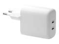 Síťový nabíjecí adaptér dbramante1928 re-charge – 20 W, 2× USB-C, bílý