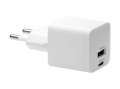 Síťový nabíjecí adaptér dbramante1928 Re-charge – 25 W, 2 výstupy (USB-C, USB), bílý