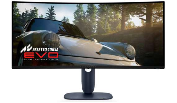 Počítačový herní monitor Dell AW3425DW – 34", QD-OLED, UWQHD 3440 x 1440, 240 Hz, zakřivený, černý