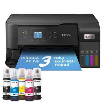 Inkoustová tanková multifunkční tiskárna Epson EcoTank L3560 – A4, barevný tisk, černá