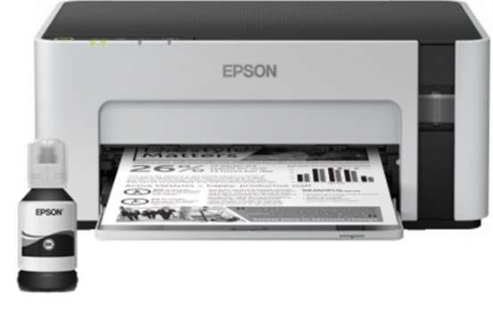 Inkoustová tanková tiskárna Epson EcoTank Mono M1120 – A4, černobílý tisk, bílá