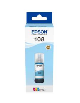 Inkoust Epson 108 EcoTank - světle azurový