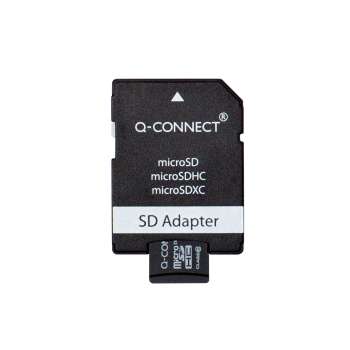 Paměťová karta  Micro SDHC Q-Connect - 16 GB, SD adaptér, černá