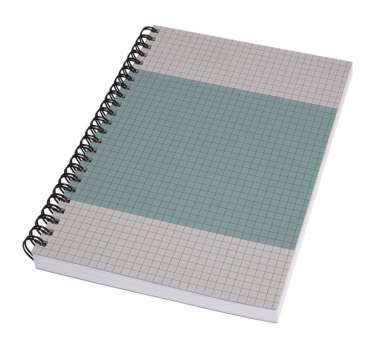Spirálový blok Sigel Quicknote A5 - čtverečkovaný, 80 listů, modro- šedý