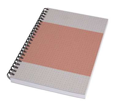 Spirálový blok Sigel Quicknote A5 - tečkovaný, 80 listů, korálový - šedý