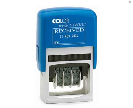 Datumovka Colop Printy S 260/L1 s textem "Zaplaceno"