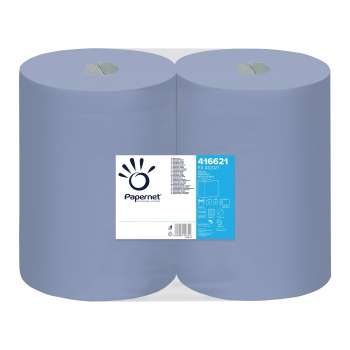 Průmyslové utěrky Papernet - 2vrstvé, modré, 2 ks