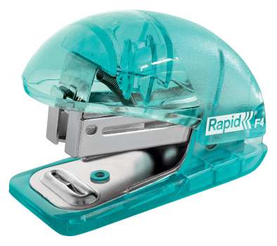 Mini sešívačka Rapid Colour Breeze F4 - 10 listů, ledově modrá