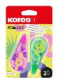 Korekční strojek Kores ROLLiX - 4,2 mm x 8 m, mix barev, 2 ks