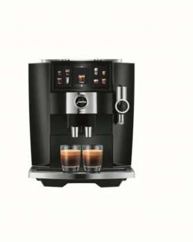 Automatický kávovar JURA J8 twin – tlak 15 bar, 2 nezávislé mlýnky, Diamond Black