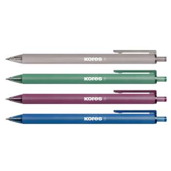 Kuličkové pero Kores Klick Pen Essential - Vintage, mix barev