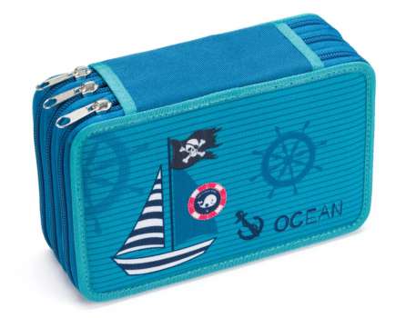 Penál třípatrový - Ocean Pirate