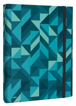 Box na sešity A4 - s klopou, Geometric