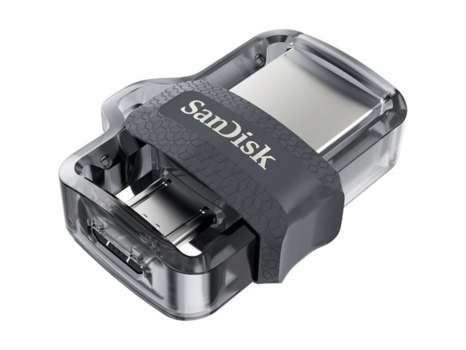 USB flash drive SanDisk Ultra Dual - 64 GB, USB 3.0 / micro USB, černo-stříbrný