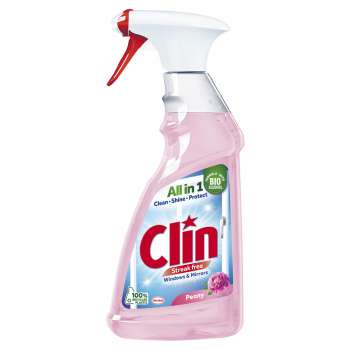Prostředek na mytí oken Clin pivoňka – 500 ml