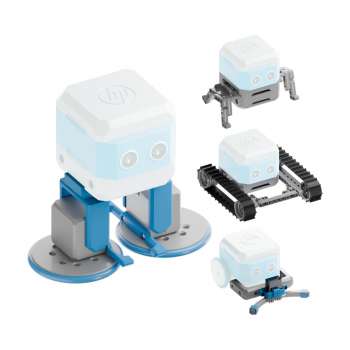 Robotická stavebnice HP Robots OTTO Invent Builder Kit – mechanické prvky, připravena k sestavení