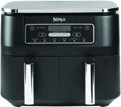 Horkovzdušná fritéza Ninja AF300EU Foodi Dual Zone 7,6l - objem 2x 3,8 l, 2400 W, displej, černá