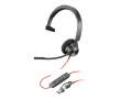 Náhlavní souprava HP Poly Blackwire 3310 – USB-A, mono, MS Teams, černá