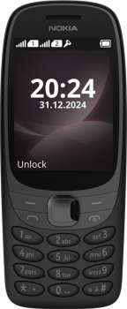 Mobilní tlačítkový telefon Nokia 6310 2024 – 16 MB, 8 MB RAM, Dual SIM, Black
