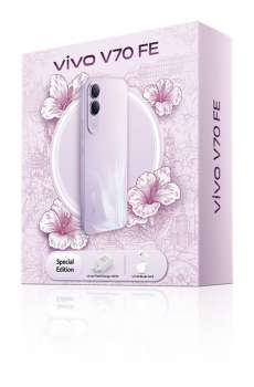 Mobilní telefon VIVO V70 FE GiftPack – 256 GB, 8 GB RAM, s AI funkcemi, Muse Purple