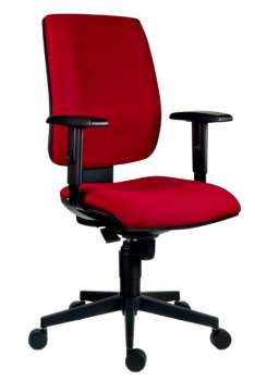 Kancelářská židle Rahat, SY - synchro, červená