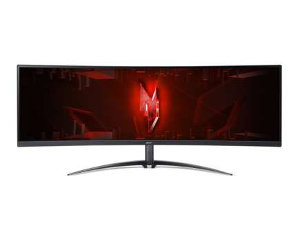 Počítačový herní monitor Acer Nitro XZ452CU – 44,5", VA, DQHD 165 Hz, zakřivený, reproduktory, černý