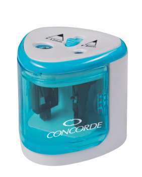 Ořezávátko CONCORDE Duo - na baterie, dvojité, modré