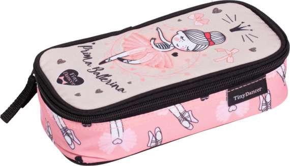 Školní penál LizzyCard dvoupatrový, 1 zip, tanečnice