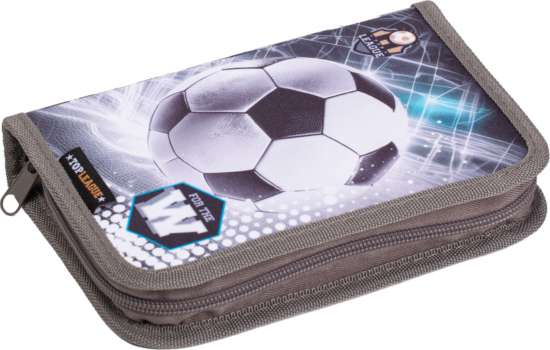 Školní penál LizzyCard jednopatrový, fotbal top league