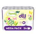 Toaletní papír Tento Family DELI - 3vrstvý, bílý, 24 rolí