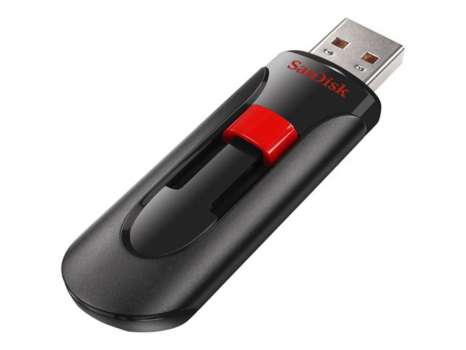 USB flash drive SanDisk Cruzer Glide - 256 GB, USB 2.0, černo-červwný