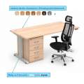 Ergonomický set nábytku - TRIO, lamino/kov