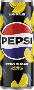 Pepsi Lemon Zero Sugar - citron, plech, 24x  0,33 l