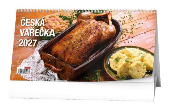 Stolní kalendář 2027 Česká vařečka