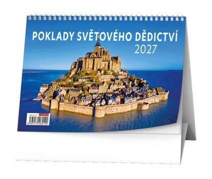 Stolní kalendář 2027 Poklady světového dědictví