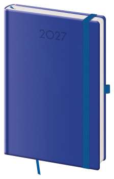 Týdenní diář 2027 Print Plus - A5, modrý