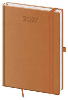 Denní diář 2027 Print Plus - A5, hnědý