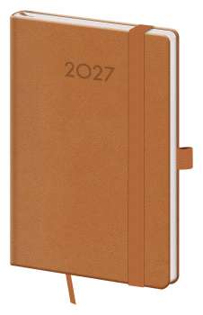Týdenní kapesní diář 2027 Print Plus - hnědý