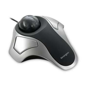 Optický trackball Kensington Orbit - drátový, černo-červený