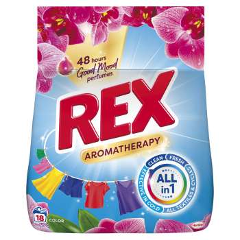 Prací prášek Rex - aromatherapy orchid, 2 kg, 18 pracích dávek