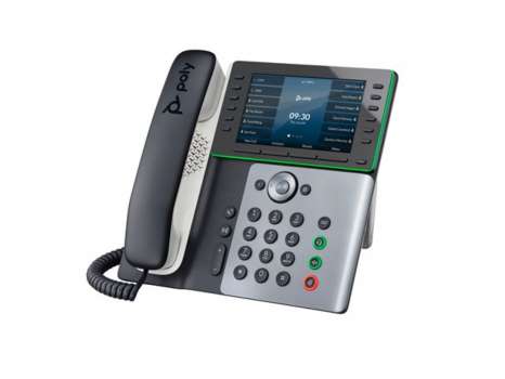 VoIP telefon HP Poly Edge E550 – SIP, SDP, 3cestné volání, modrý