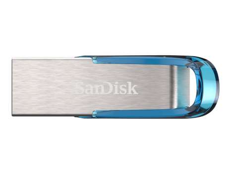 USB flash drive SanDisk Ultra Flair - 32 GB, USB 3.0, modro-stříbrný
