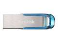 USB flash drive SanDisk Ultra Flair - 32 GB, USB 3.0, modro-stříbrný