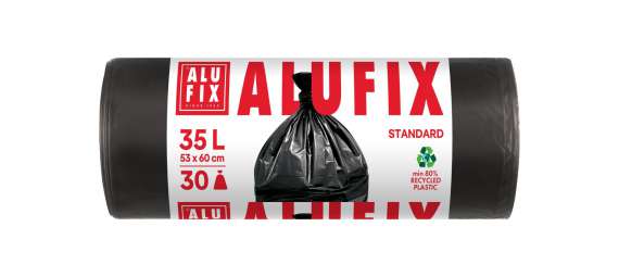Pytle na odpad Alufix – 35 l, 9 mic, 30 ks, černé